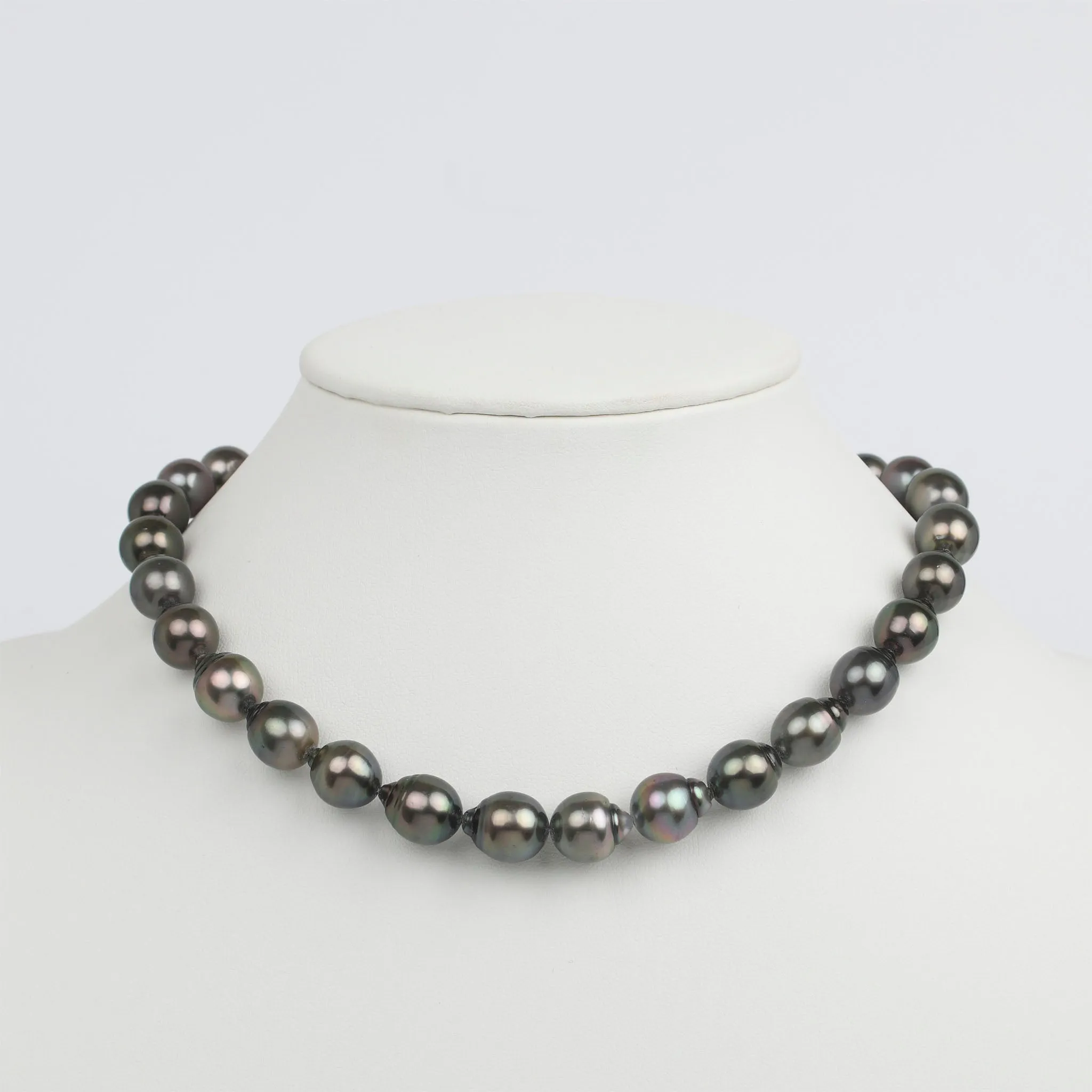 11.1-11.9 mm AAA Tahitian Drop Pearl Necklace