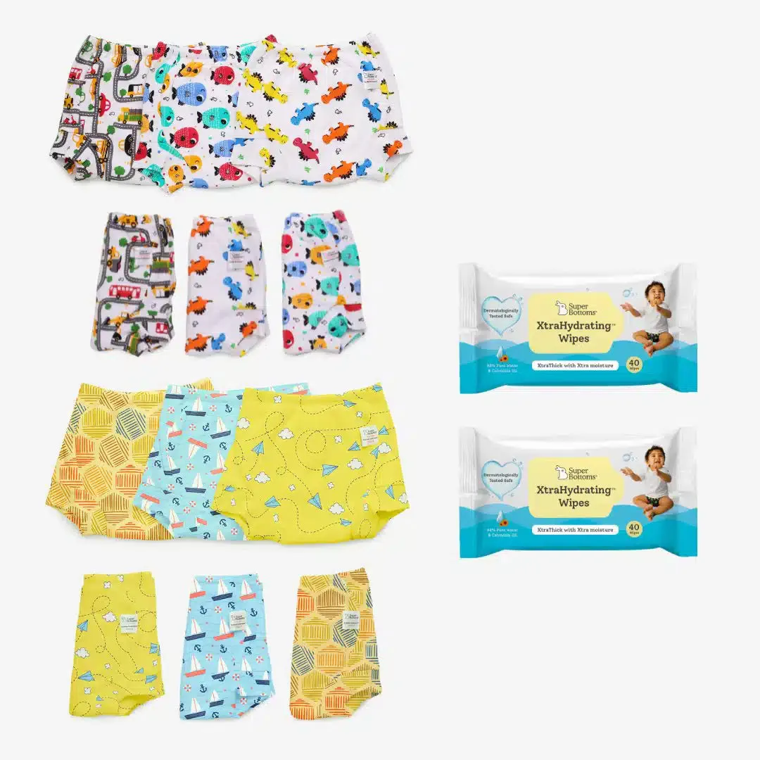 12 Pack Padded Underwear + 2 FREE Wipes - 40 Pack