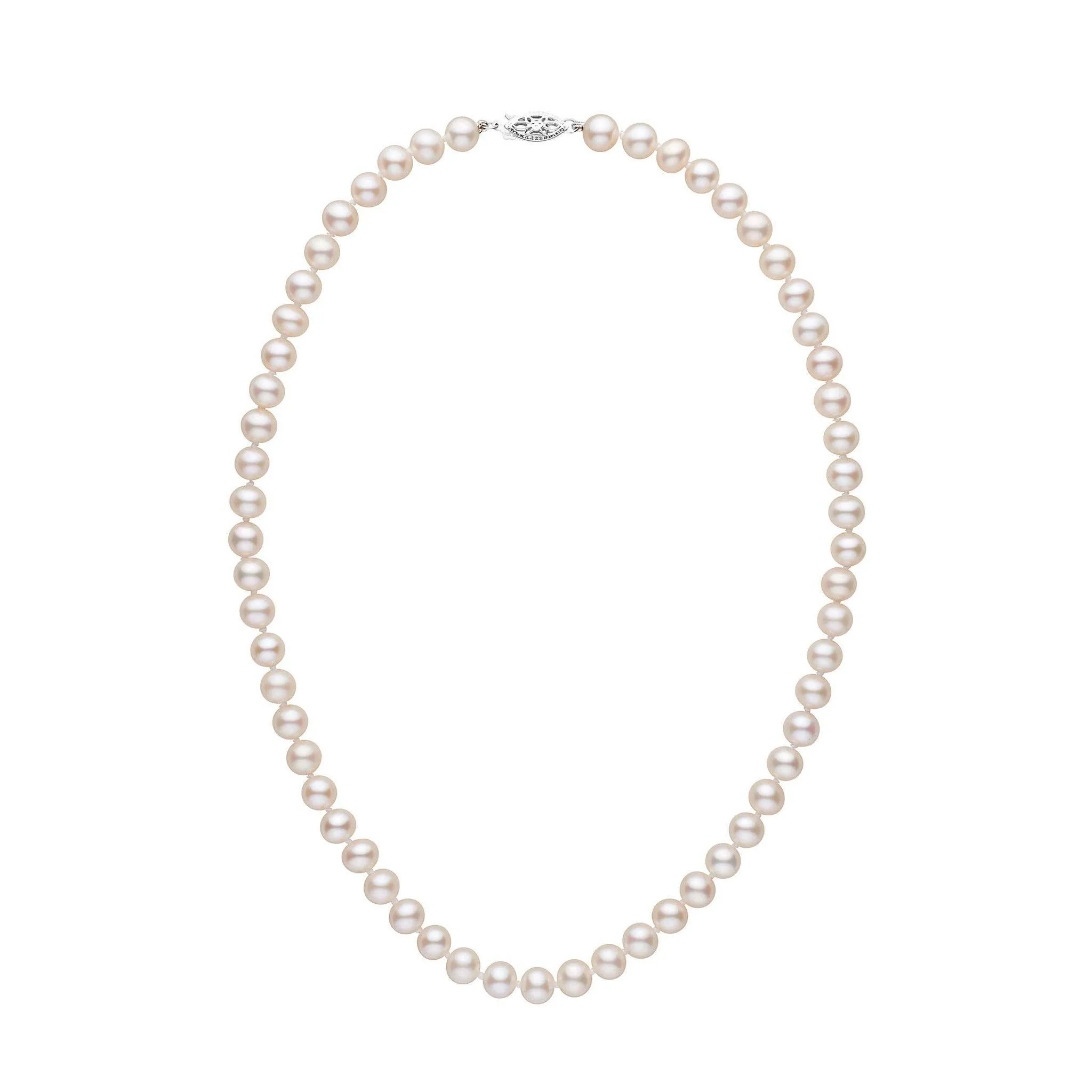 6.5-7.0 mm 16 Inch AAA White Freshwater Pearl Necklace