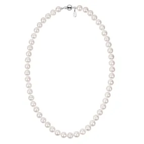 8.0-8.5 mm Metallic White Freshadama Freshwater Pearl Necklace