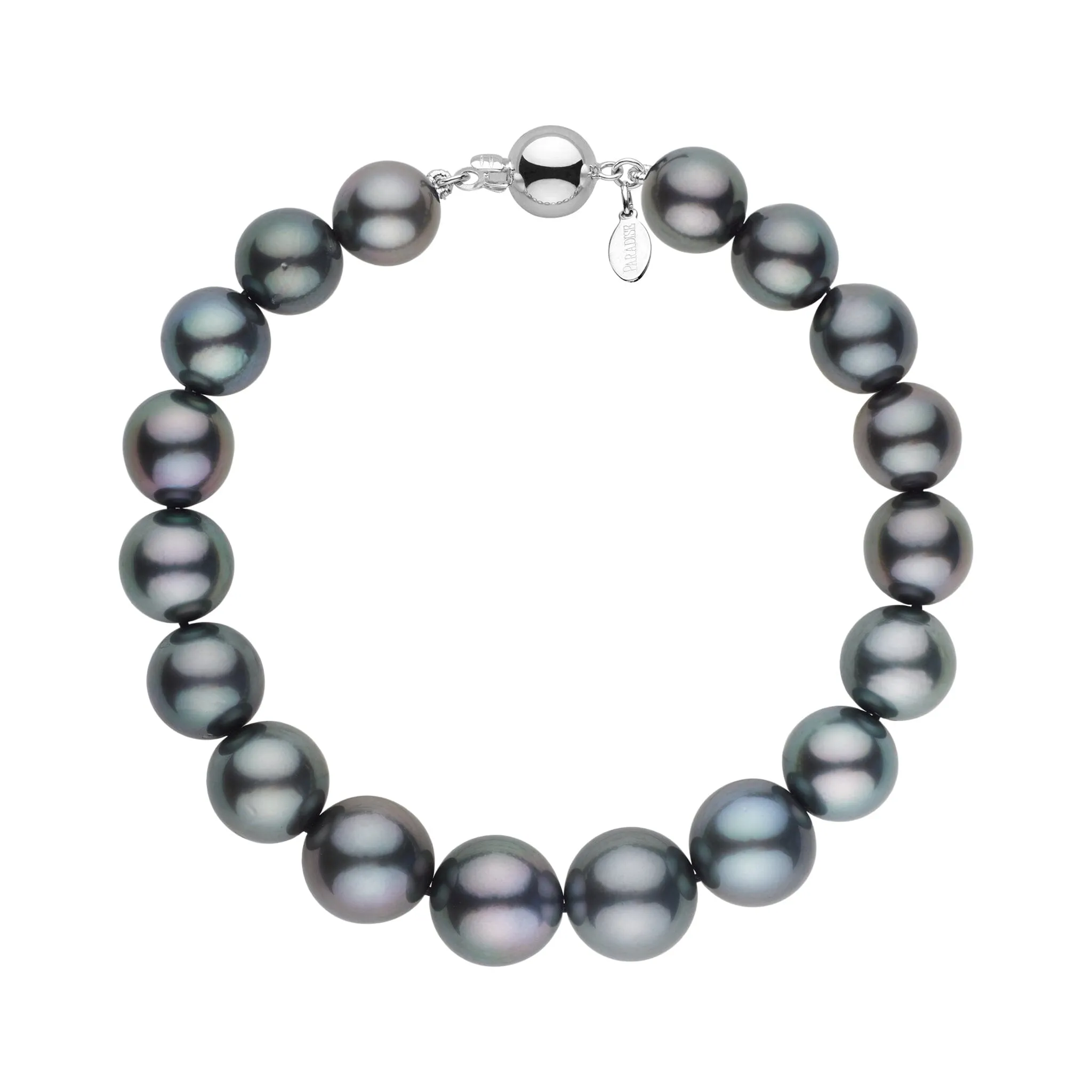 8.1-10.4 mm AA+/AAA Tahitian Round Pearl Bracelet