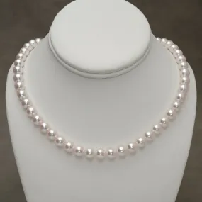 8.12-8.52 mm GIA Certified Hanadama Akoya Pearl Necklace