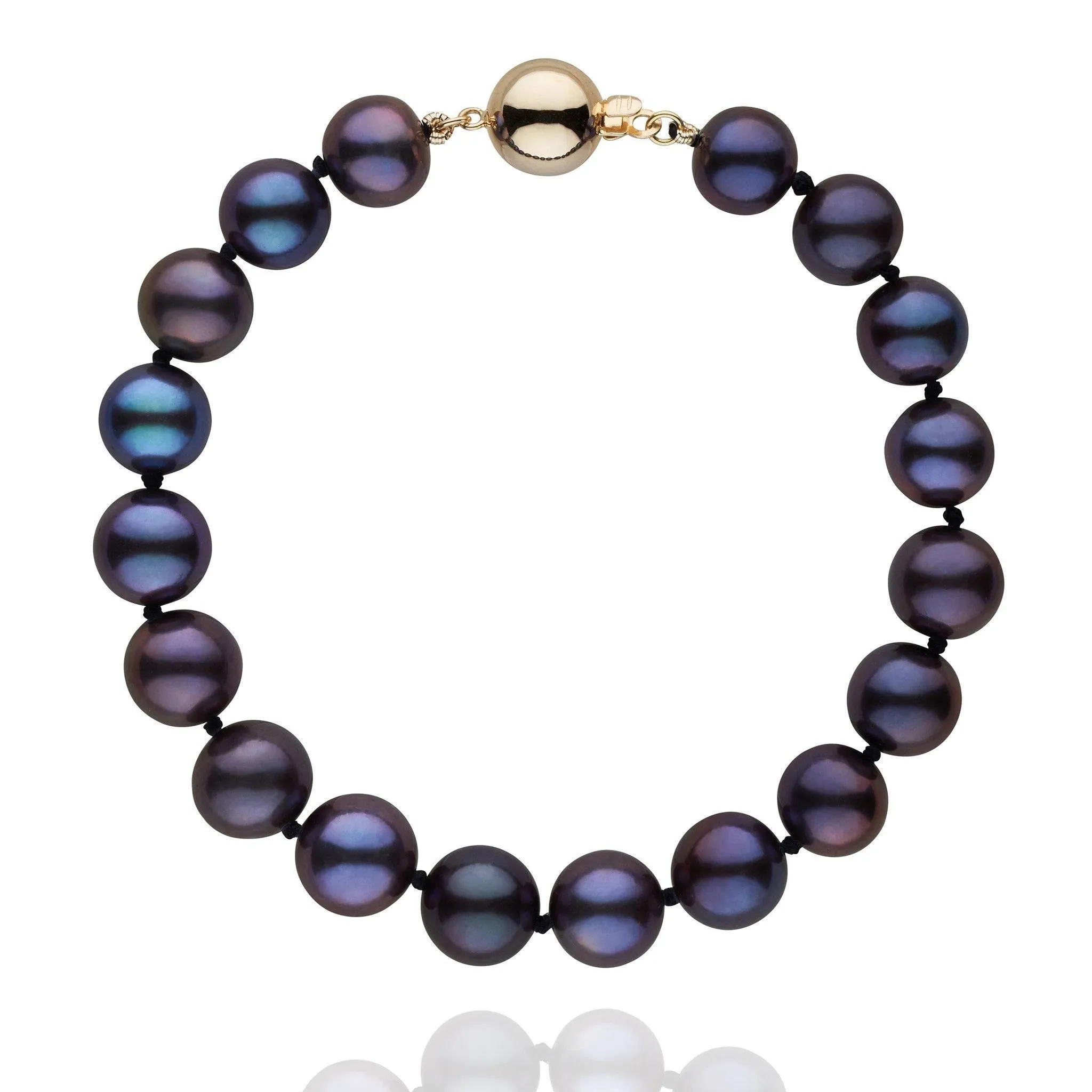 8.5-9.0 mm Black Freshwater AA+ Pearl Bracelet