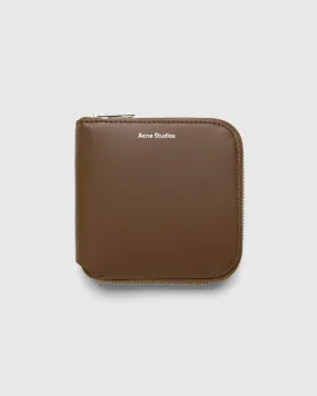 Acne Studios – Leather Zip Wallet Brown | Highsnobiety Shop