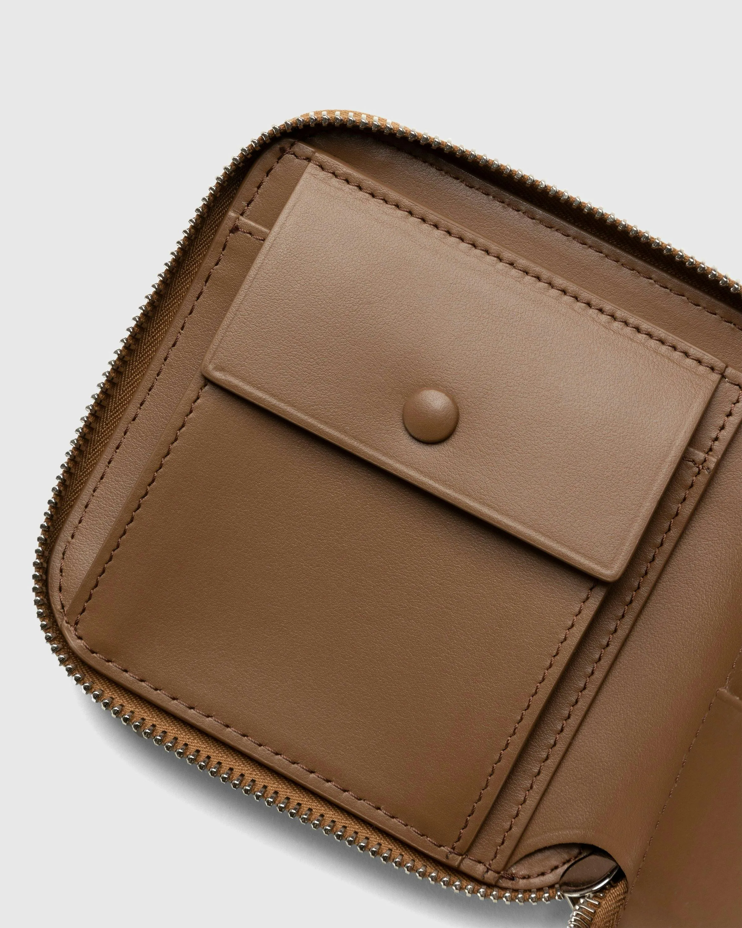 Acne Studios – Leather Zip Wallet Brown | Highsnobiety Shop