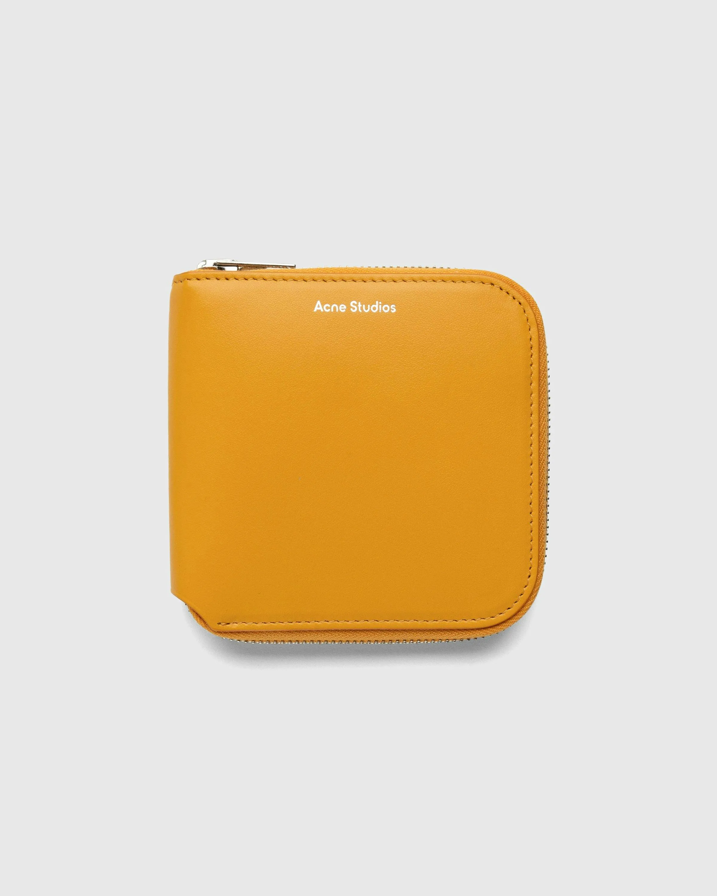 Acne Studios – Leather Zip Wallet Orange | Highsnobiety Shop