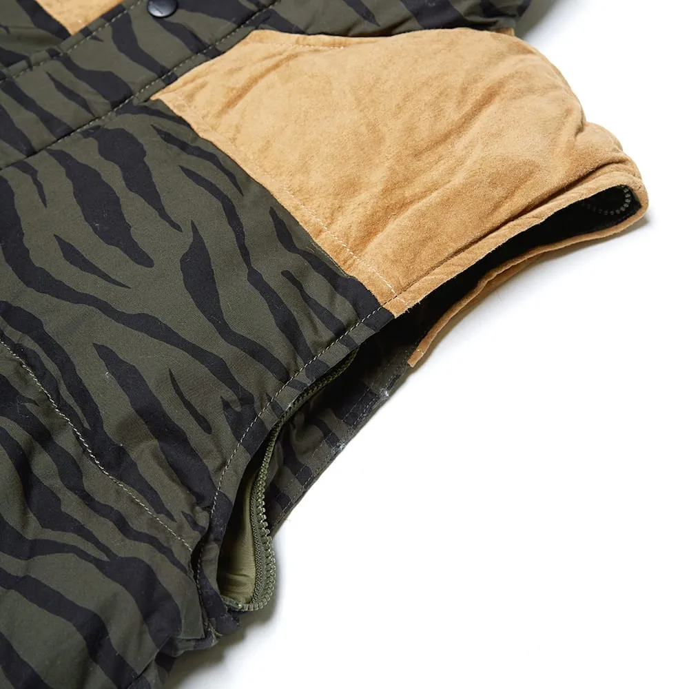 Adidas Tiger Camo Padded VestNight Cargo & Black