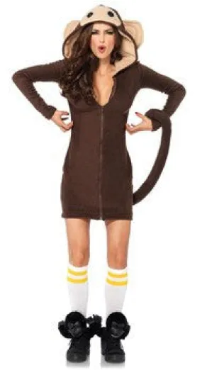 Adult Cozy Monkey Animal Costume