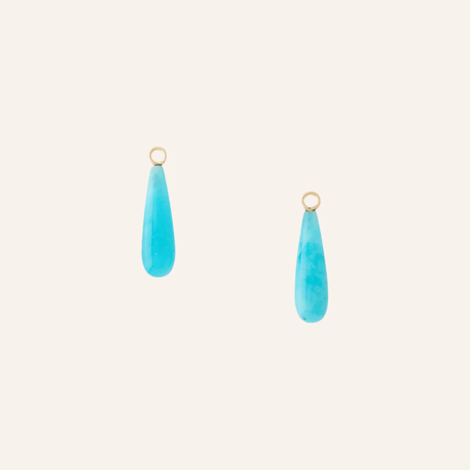 Amazonite 22mm Thin Teardrop Earring Drops