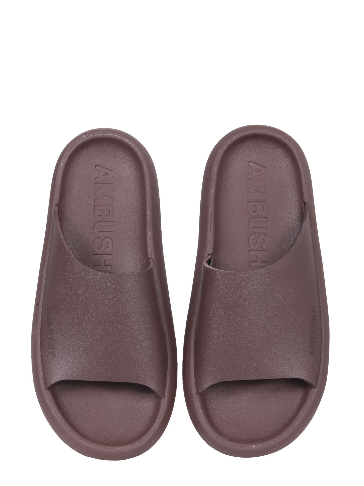 AMBUSH    RUBBER SLIDE SANDALS WITH LOGO