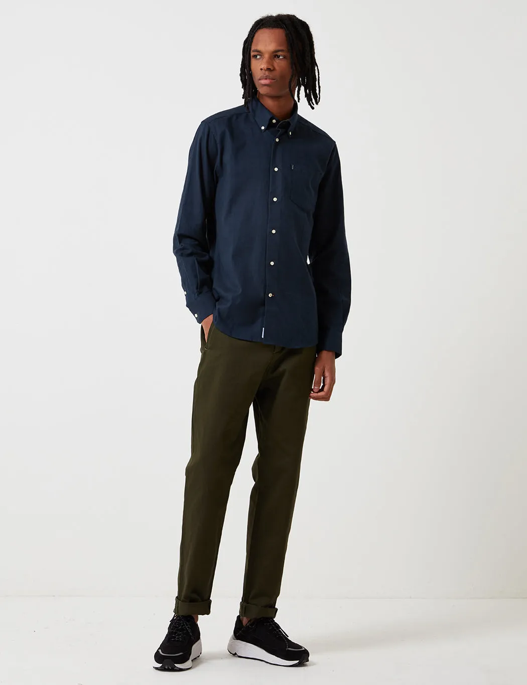 Barbour Stapleton Don Twill Shirt - Navy