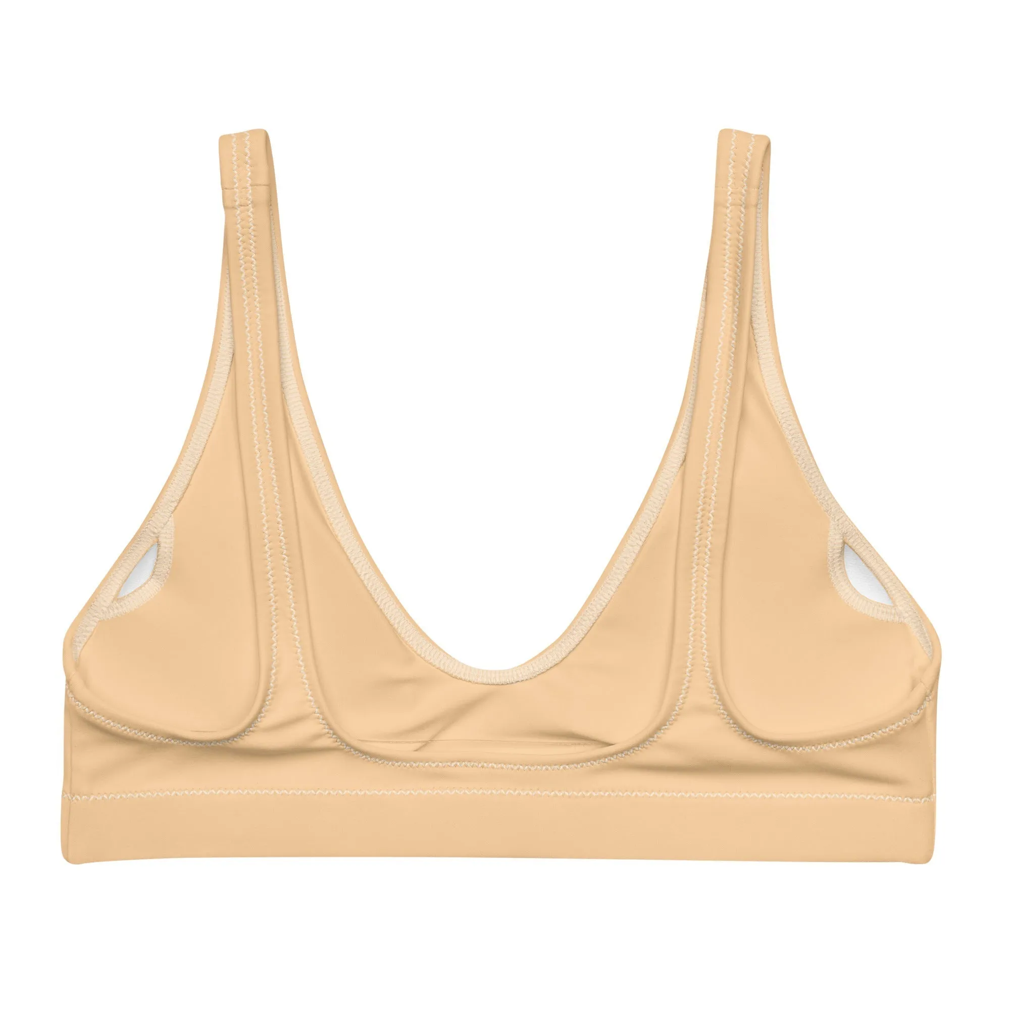 BELLA ECO PADDED BIKINI TOP | PASTEL MANDARIN