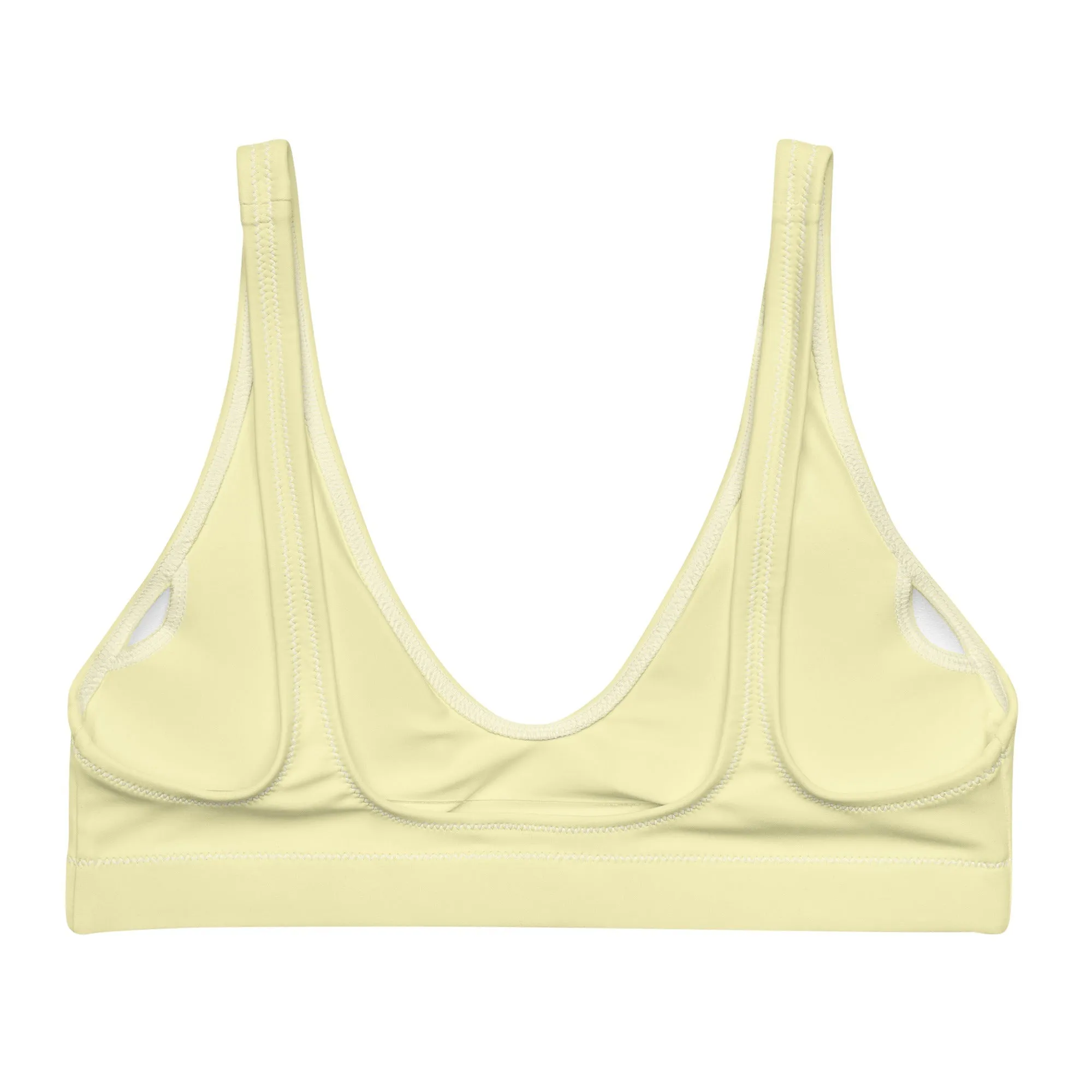 BELLA ECO PADDED BIKINI TOP | PINEAPPLE YELLOW