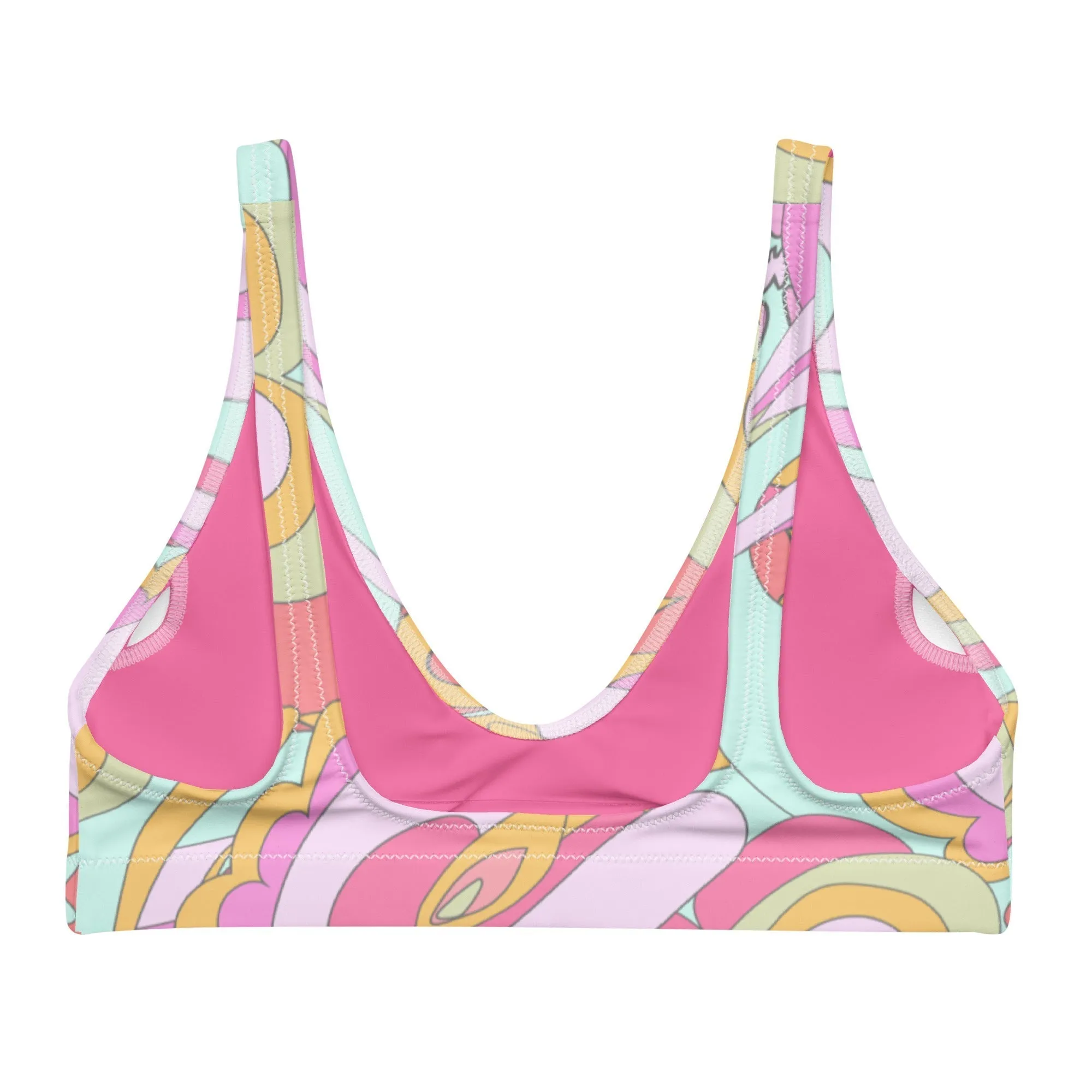 BELLA ECO PADDED BIKINI TOP | PINK DELICA