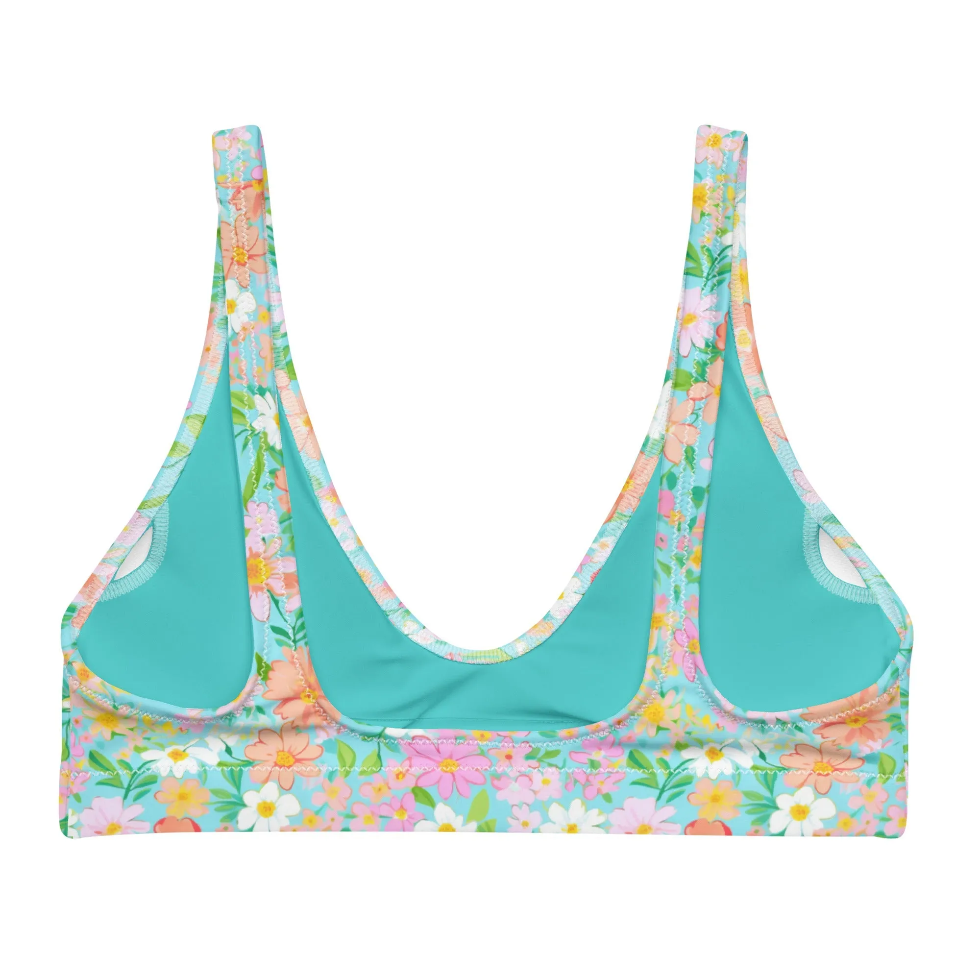 BELLA ECO PADDED BIKINI TOP - CAICOS FLORALS