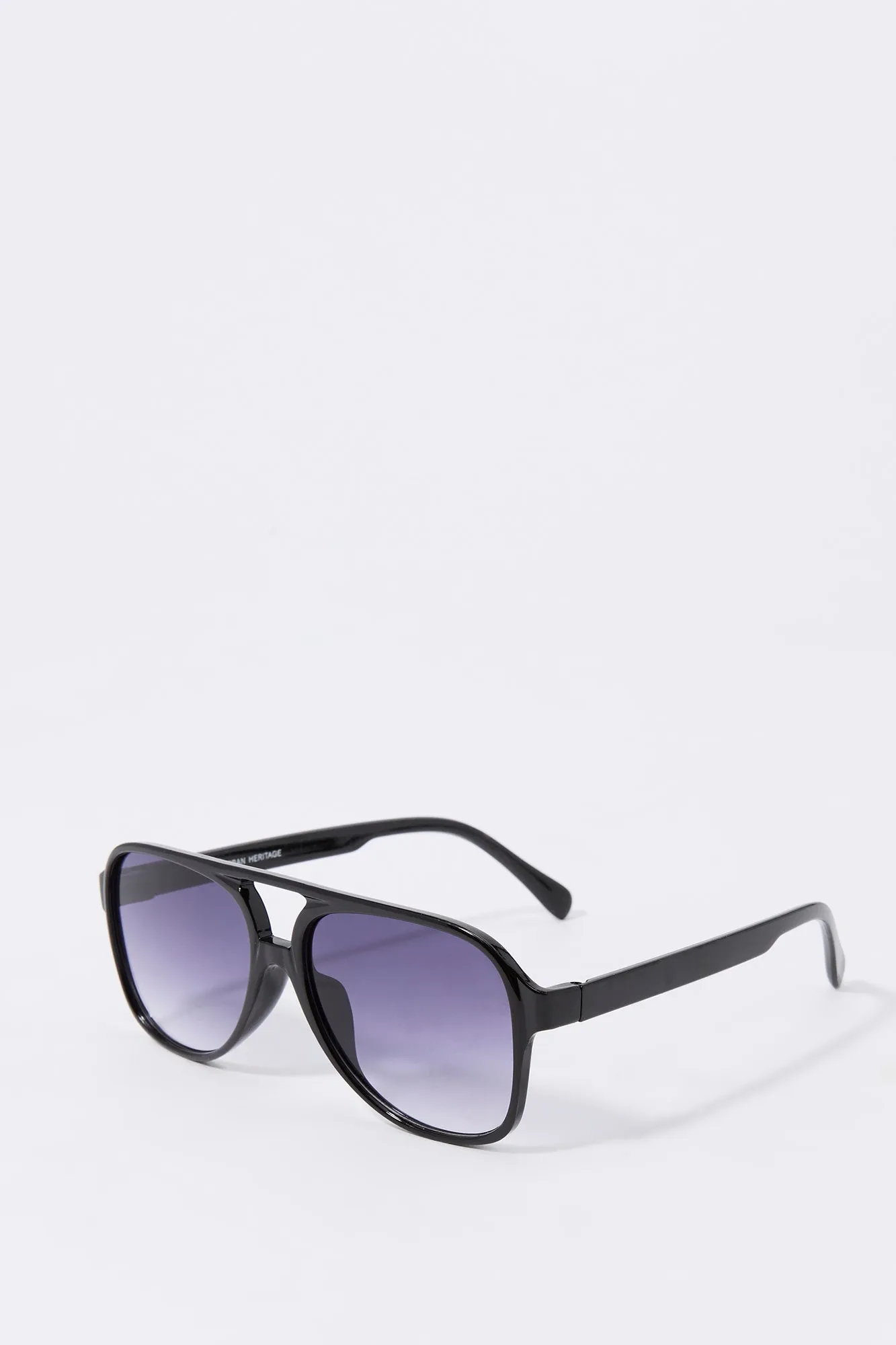 Black Aviator Sunglasses