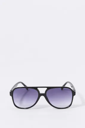 Black Aviator Sunglasses