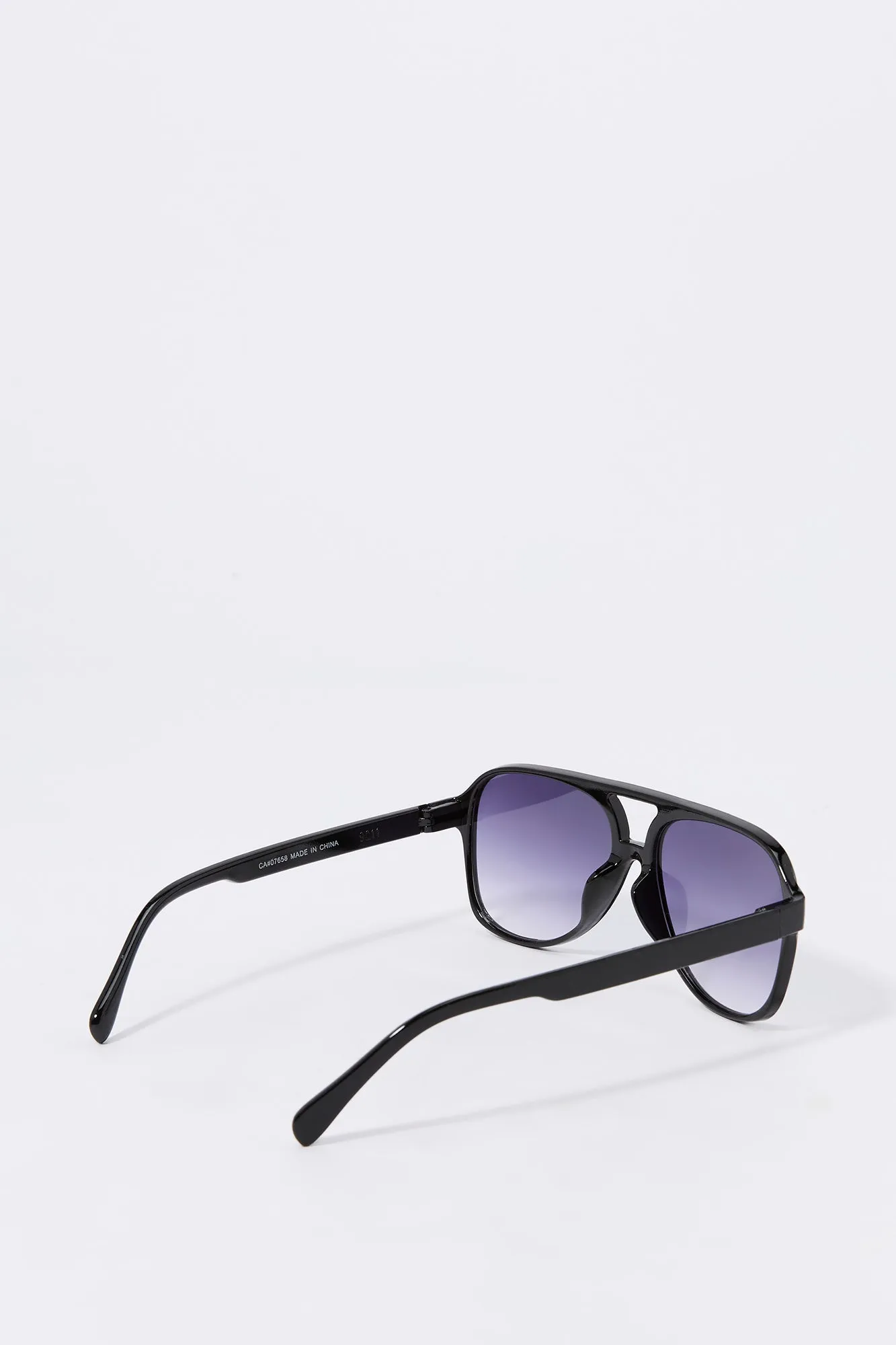 Black Aviator Sunglasses