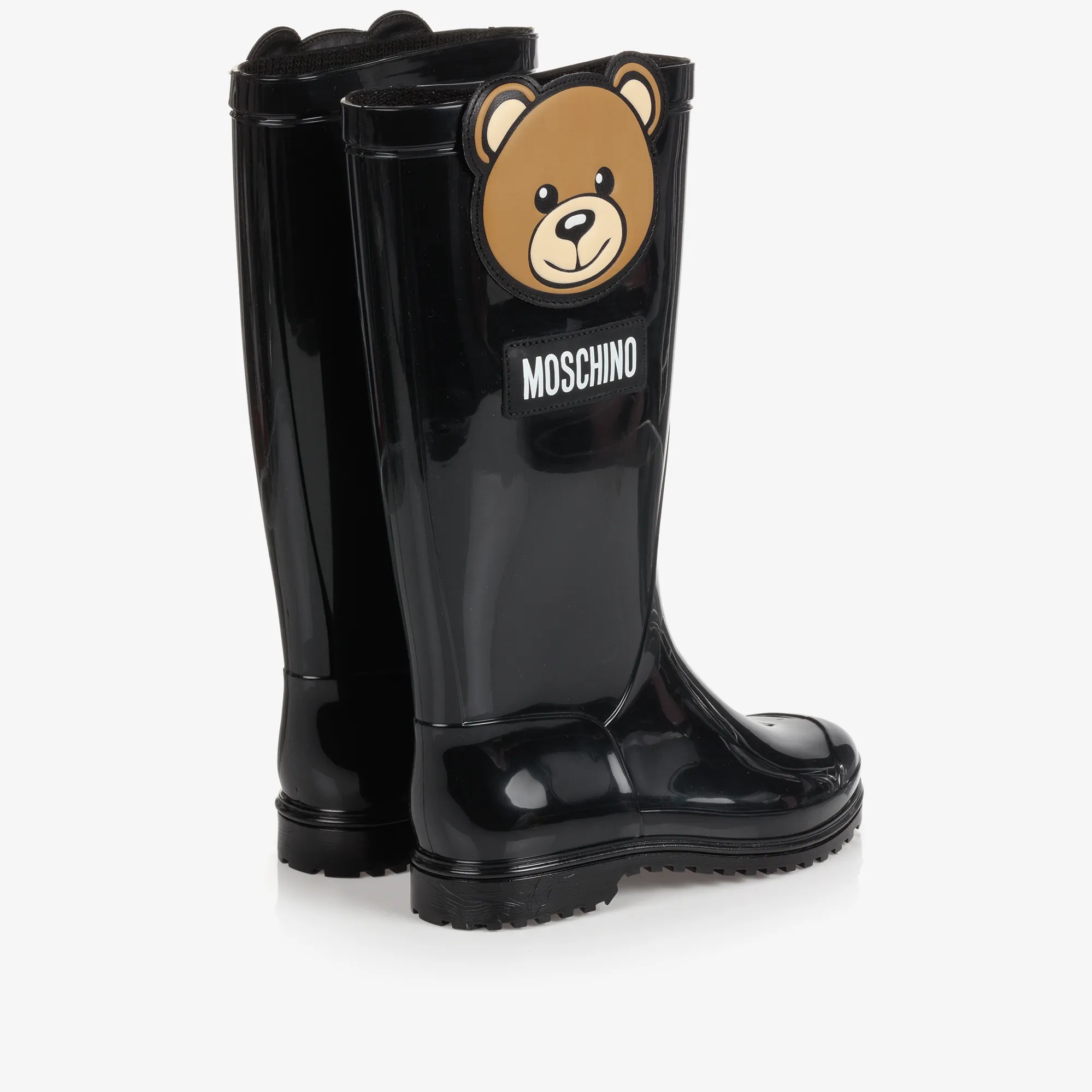 Black Teddy Bear Rain Boots