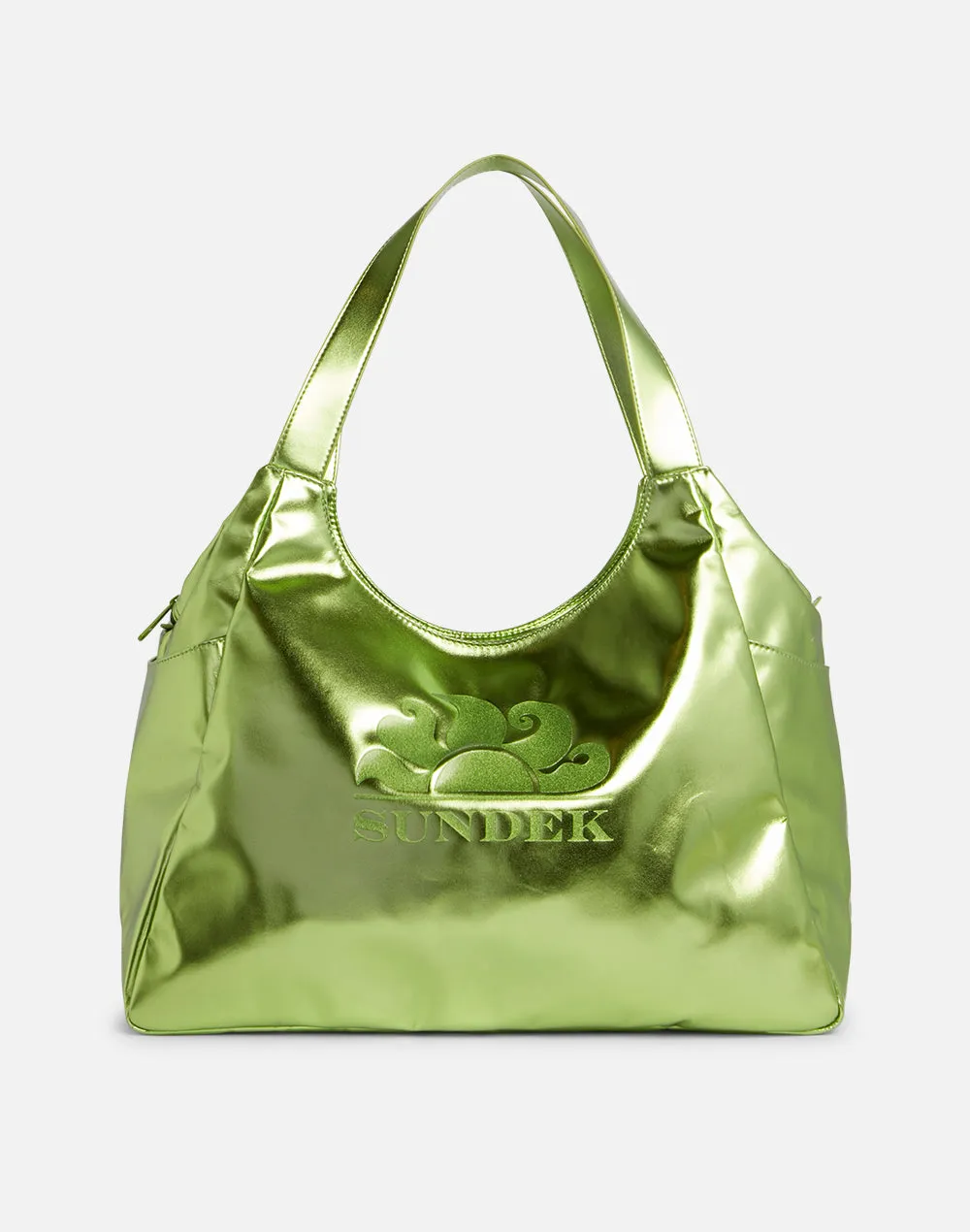 BORSA SHOPPER LAMINATA CON LOGO