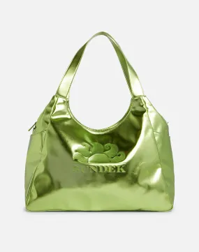 BORSA SHOPPER LAMINATA CON LOGO