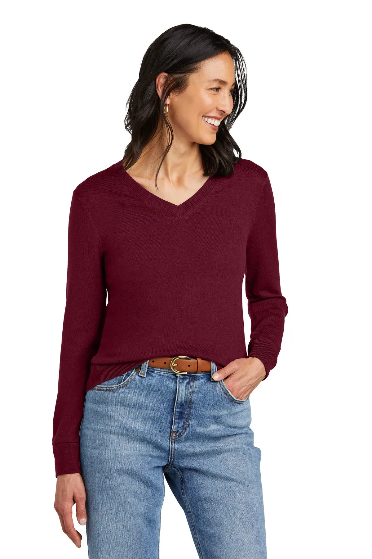 Brooks Brothers Women's Washable Merino V-Neck Sweater. BB18411