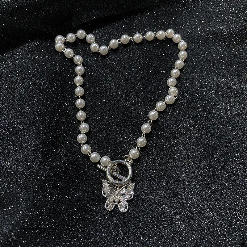 Butterfly Pearl Necklace