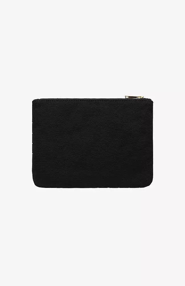 CARHARTT WIP Canvas Graphic Zip Wallet Heart Bandana Print Black