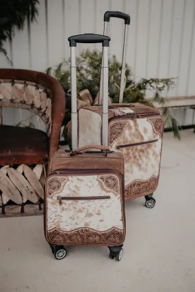 Carry On Cowhide Luggage Bag