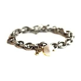 Chunky Pearl & Diamond Bracelet