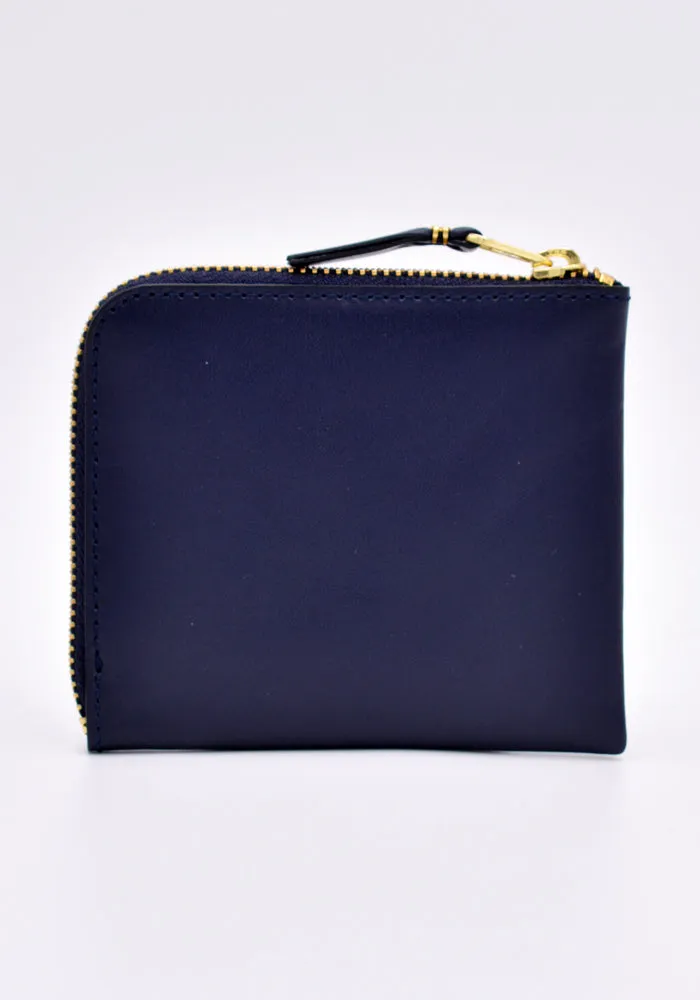 COMME DES GARCONS SA3100 CLASSIC ZIP WALLET NAVY