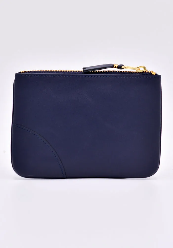 COMME DES GARCONS SA8100 TOP ZIP WALLET CLASSIC NAVY