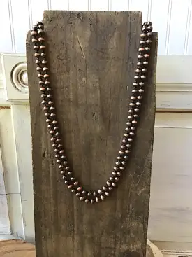 Copper 60 Navajo Style Pearl Necklace