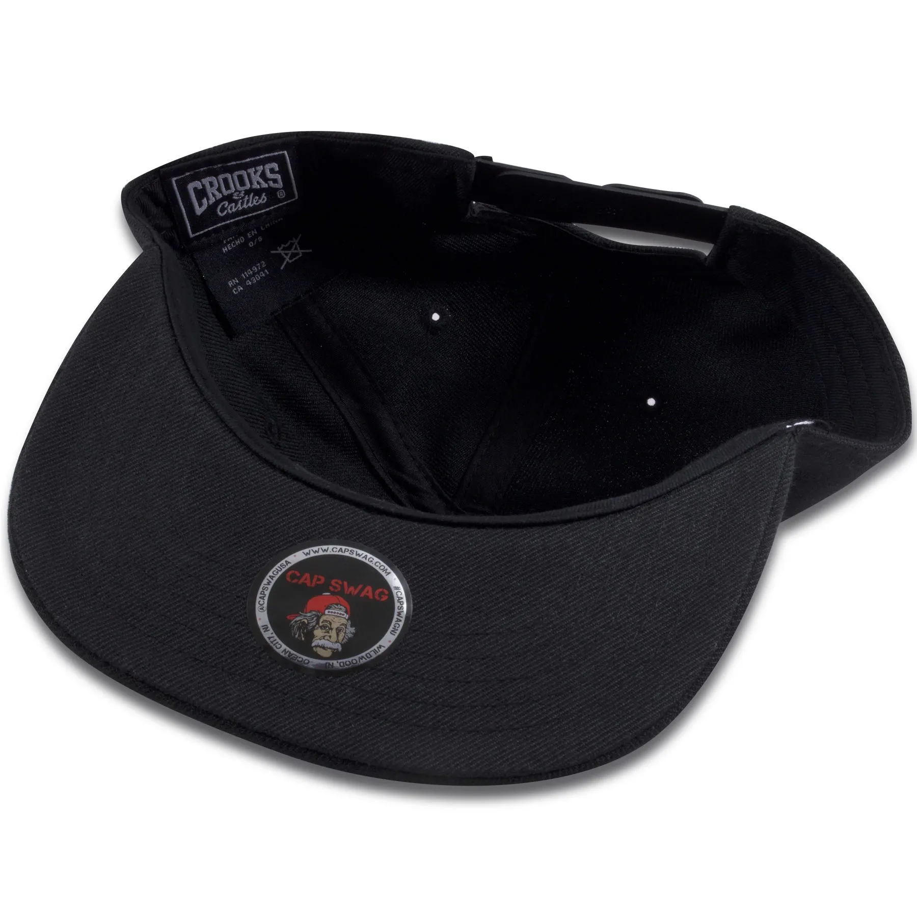 Crooks and Castles Crime De La Crime Black Snapback Hat