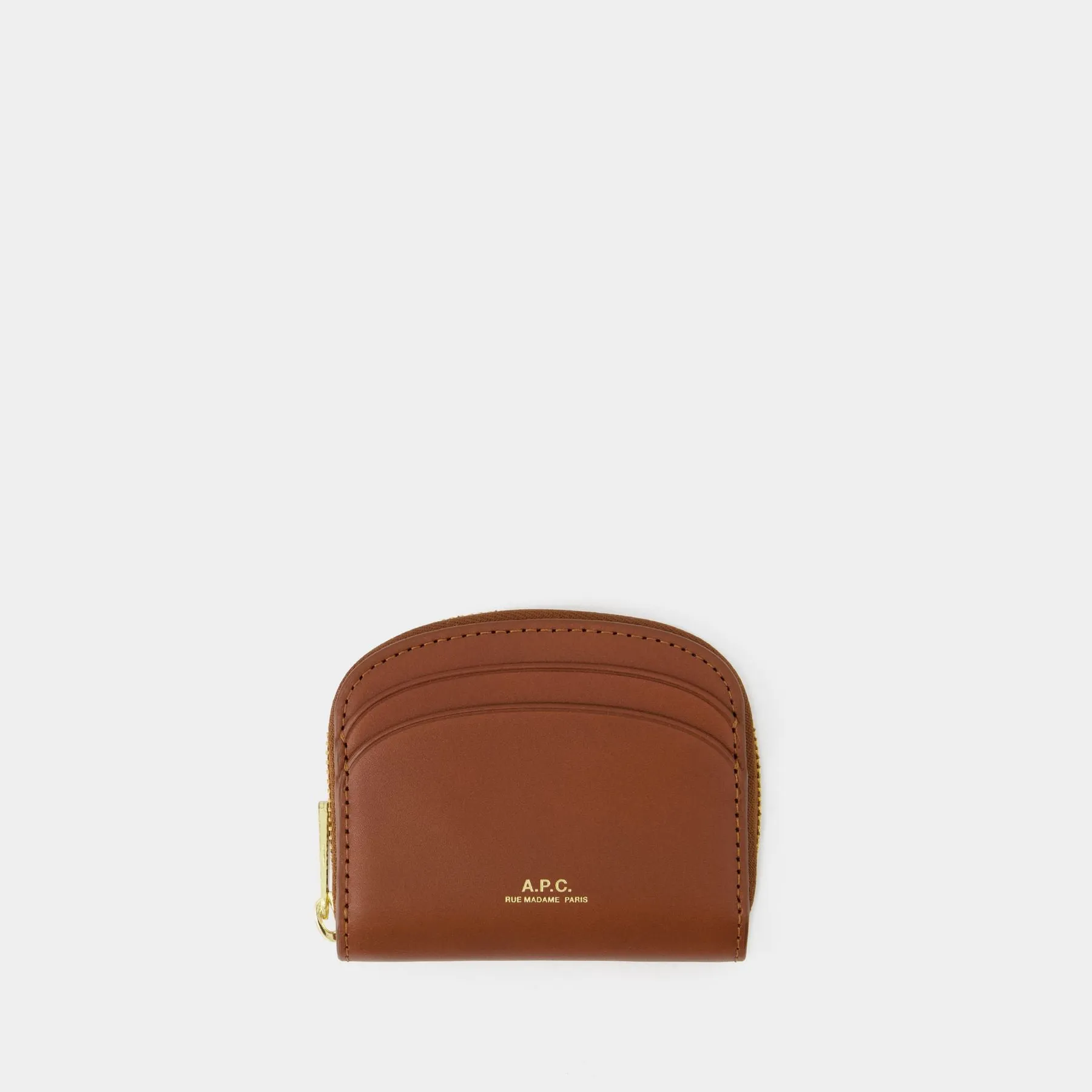 Demi Lune Mini Purse - A.P.C - Leather - Yellow