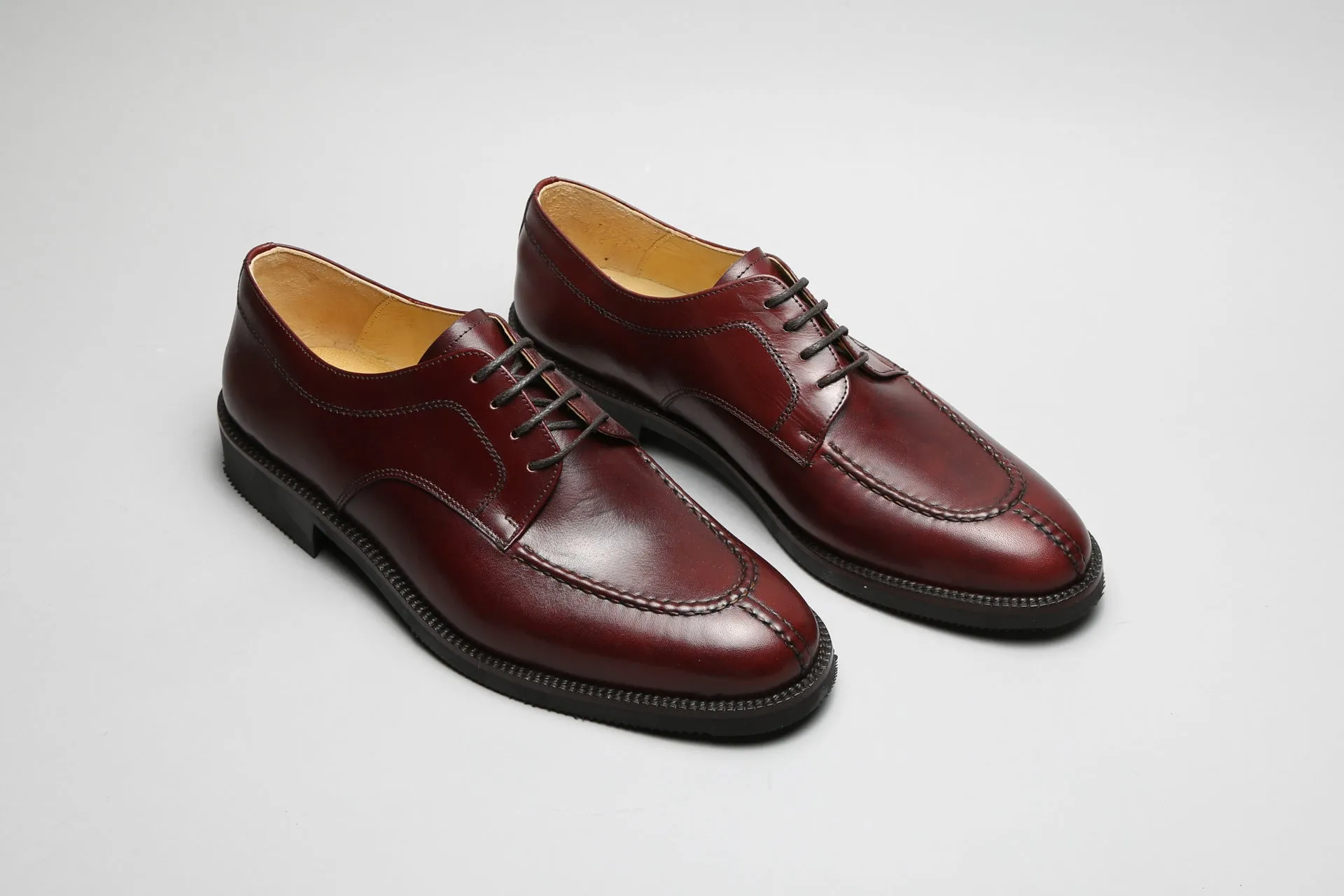 Derby with Rubber Sole 624 Burgundy