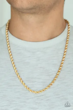 Double Dribble Gold-Urban Necklace