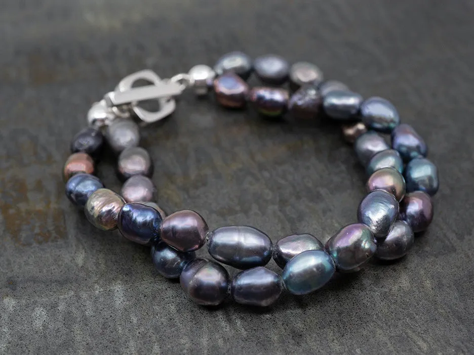 Double Strand Mystic Pearl Bracelet