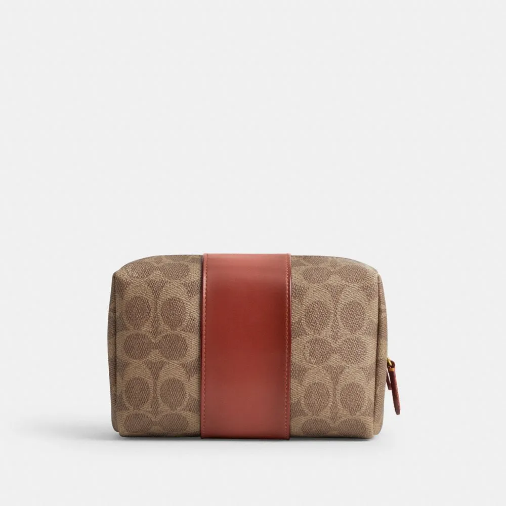 ESSENTIAL COSMETIC POUCH IN SIGNATURE CANVAS