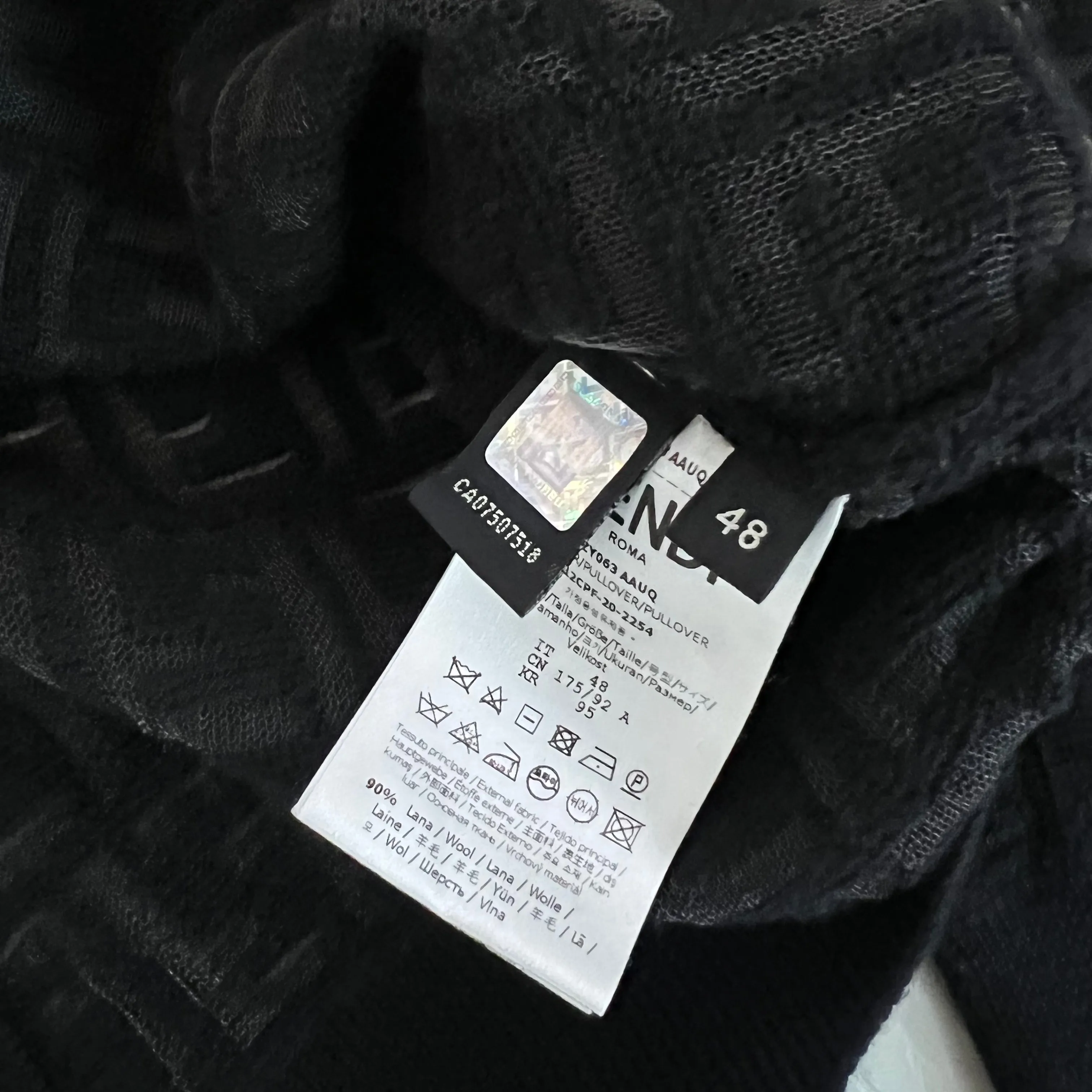 Fendi FF Black Jumper Pullover