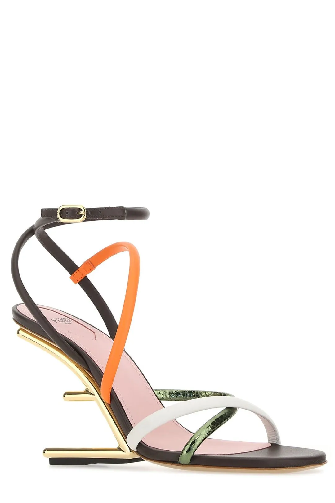 Fendi First Sculpted Heel Slingback Sandals