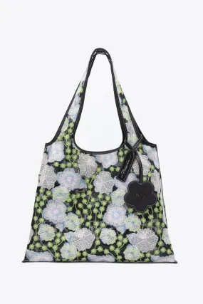 Floral Embroidery Market Tote