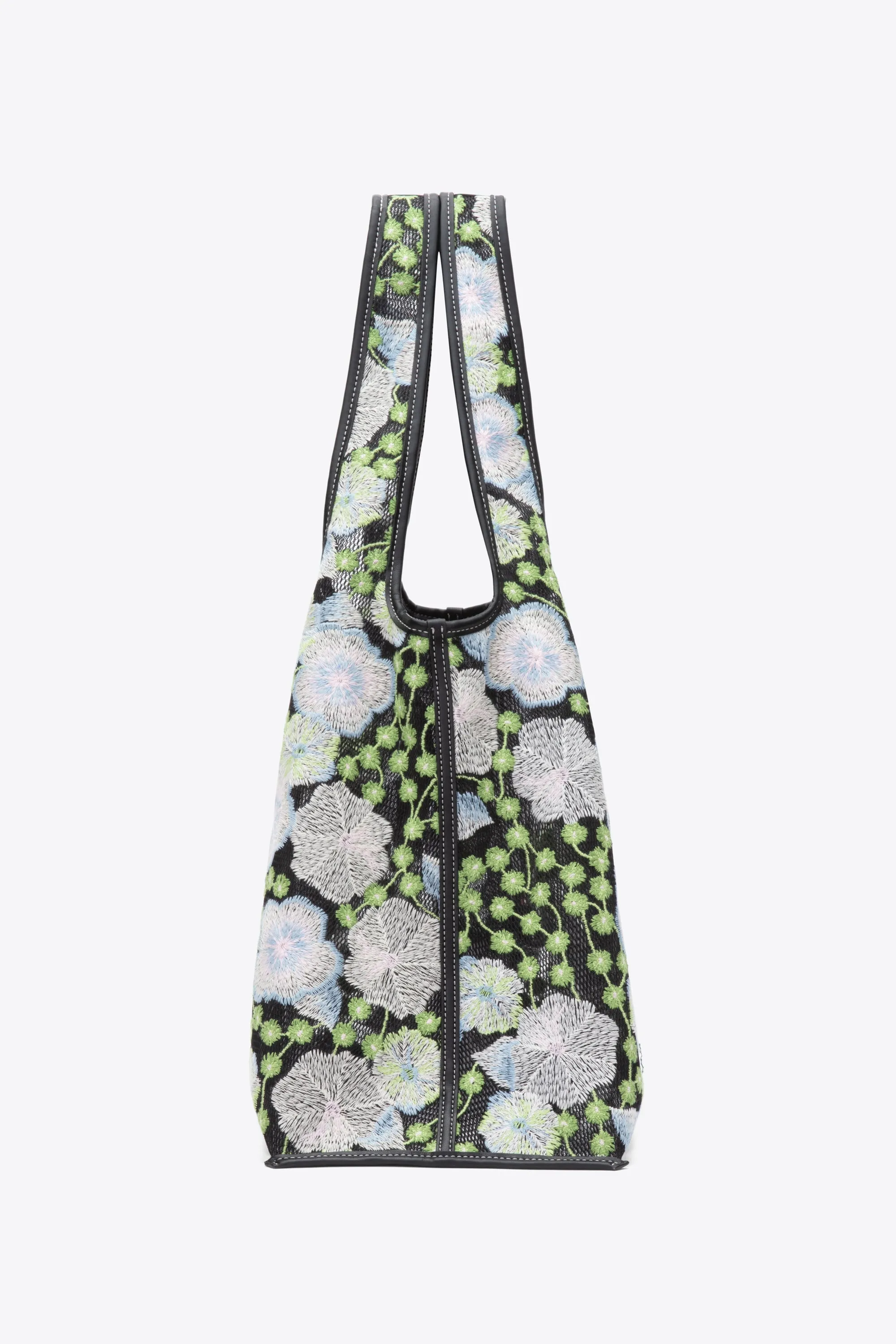 Floral Embroidery Market Tote