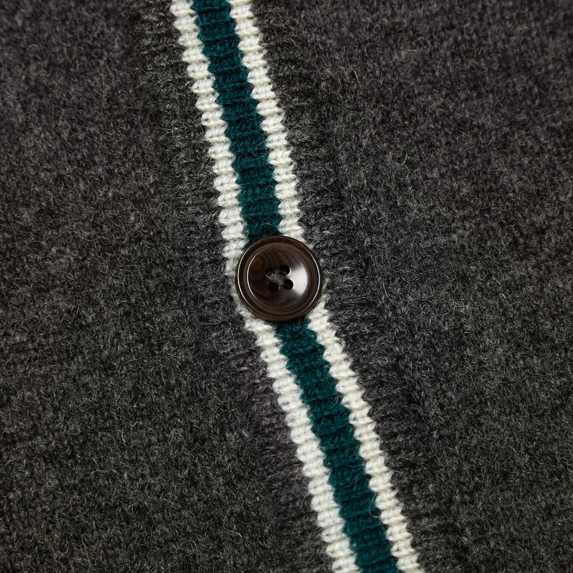 Fred Perry Shetland Wool CardiganGraphite Marl