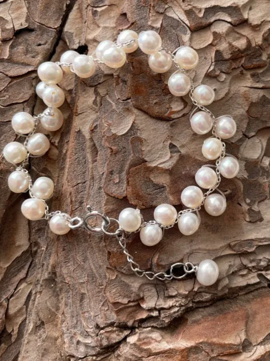 Freshwater Pearl Bracelet 7 with 1 extender