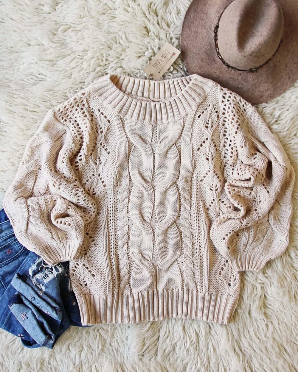 Frost & Ash Sweater in Cream