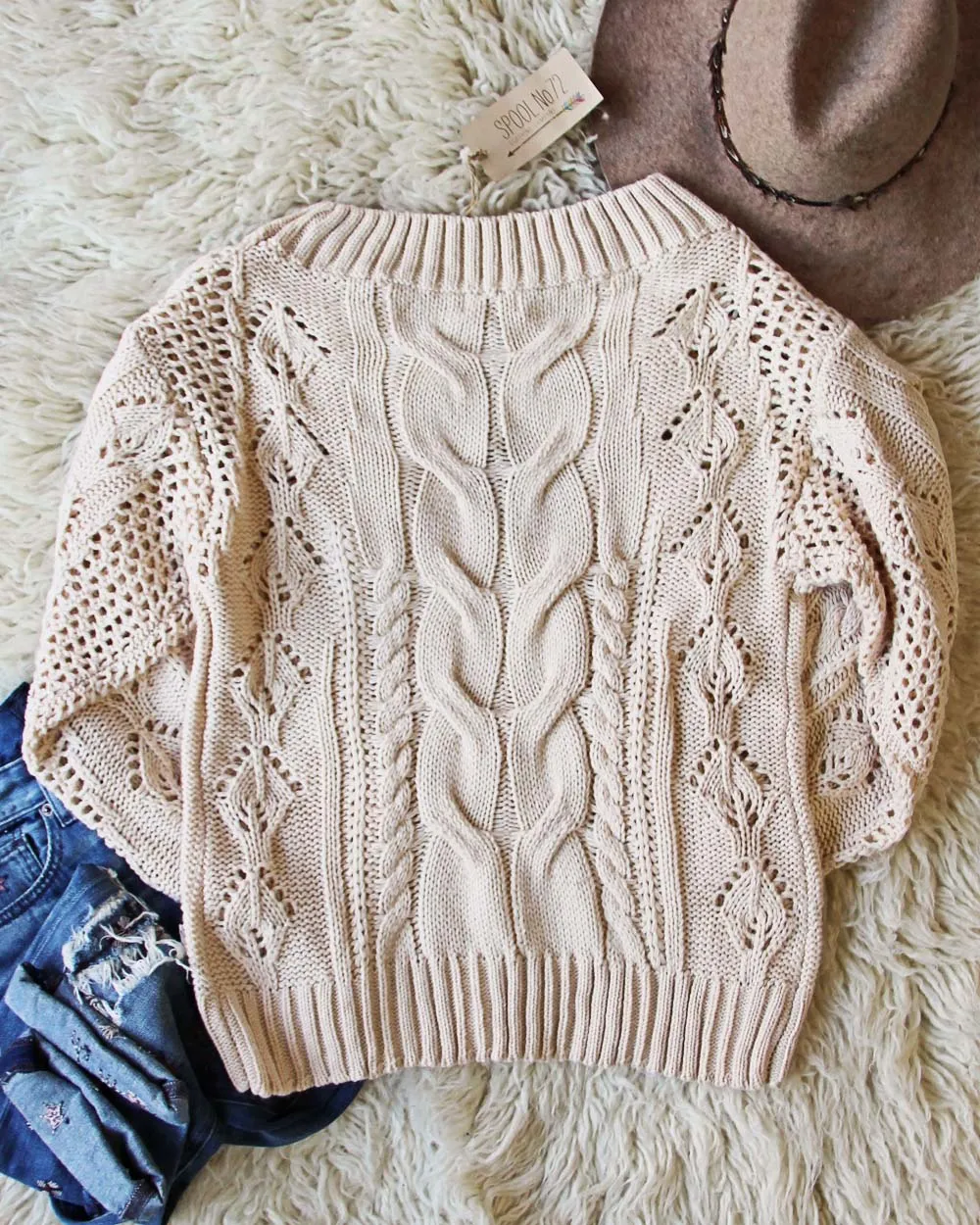 Frost & Ash Sweater in Cream