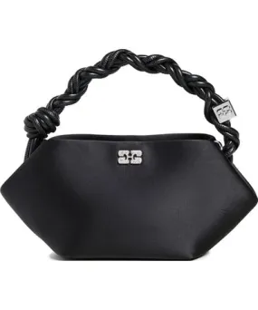 Ganni Bou Bag Mini Soir Satin Black One Size