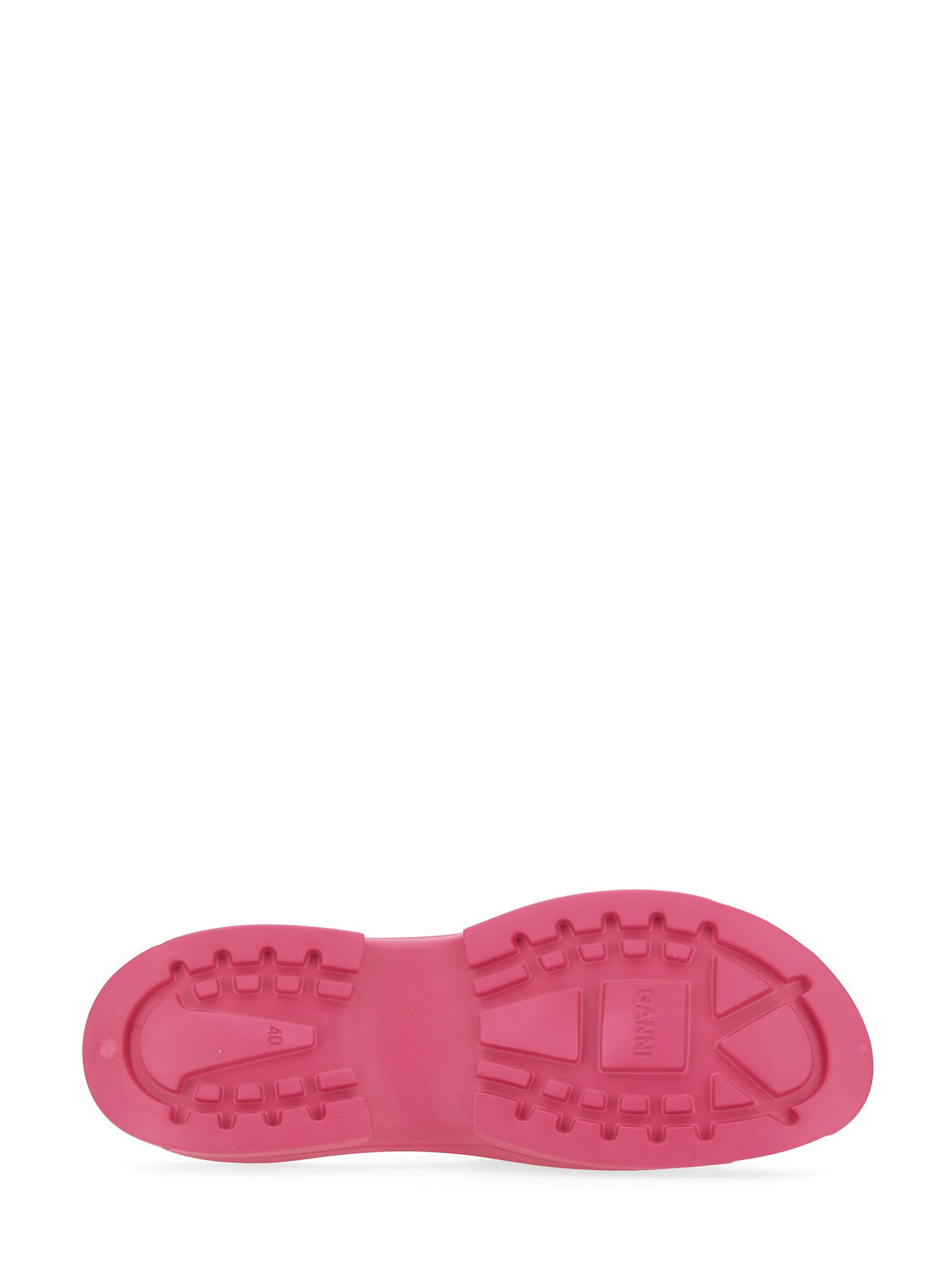 GANNI    RUBBER SLIDE SANDAL WITH LOGO