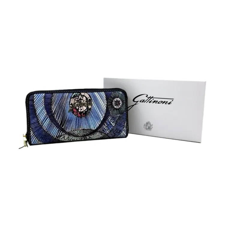 Gattinoni Planetarium BIGPL6454 W39 Zip Wallet Acquamarine Navy